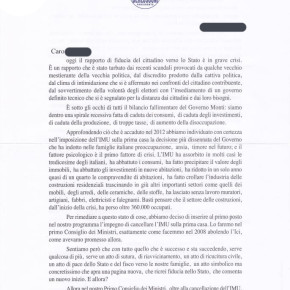 Parte A della lettera